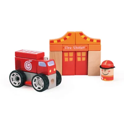 Produktbild von Holzbausteine, Feuerwehr