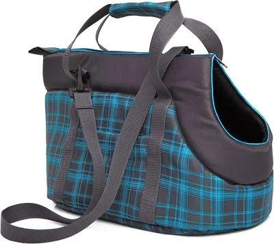 Immagine prodotto di Borsa da trasporto per cani -20x42x22 cm- morbida imbottita, lavabile, con maniglia di trasporto