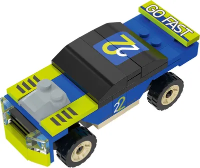 Produktbild von Playtive Clippys Fahrzeuge, mit Rückziehmotor Rennwagen Thunder