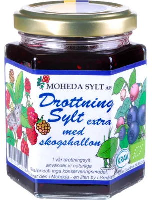 Produktbild von Moheda Blaubeer Himbeer Konfitüre Drottningsylt extra 200 g
