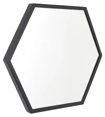 Produktbild von LOFT42 WandWandspiegel Hexagon Medium - schwarz - 46x41