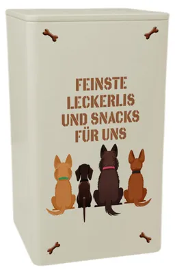Produktbild von Leckerli und Snack Dose 900ml für Hundeliebhaber