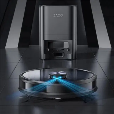 Produktbild von Zaco Robot A10 Pro, Kombi, Grau, Rund, Staubbeutel, Ladend, 65 dB