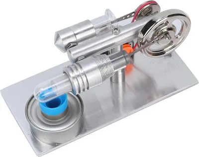 Zdjęcie produktu dla Miniaturowy generator energii na gorące powietrze z silnikiem Stirlinga z wentylatorem typu T – model dydaktyczny do laboratorium fizycznego