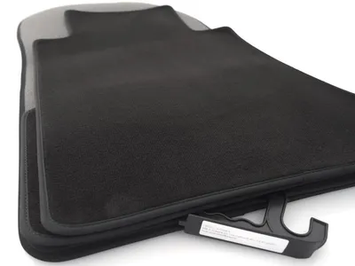 Obrázok produktu pre Fußmatten Mercedes W124 Cabrio Original Premium Qualität Velours Autoteppich 4-teilig schwarz