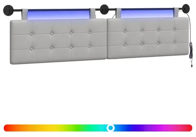 Produktbild von Hängendes Kopfteil Mit LED Licht Wolkengrau Stoff