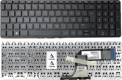 Produktbild von DEUTSCHE - Tastatur Keyboard ohne Rahmen, ohne Beleuchtung kompatibel für HP Pavilion 15-Q000