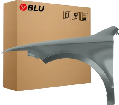 Zdjęcie produktu dla BLU Błotnik pasujący do Skoda Superb II 3T LF7Y Lewy Szary GrauMetal | 2008-2013 | Przedni Przód | Lakierowany | Gotowy do montażu | Stal