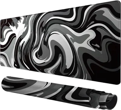 Immagine prodotto di Ibenzoa® Tappetino per mouse da gaming e da ufficio di dimensioni extra-large, 800 x 400 mm, con base in gomma antiscivolo, resistente all'acqua e al calore