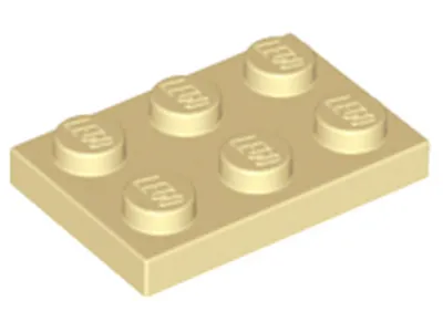 Image de Lego® 2x3 panneaux 3021 - 1 pièce beige