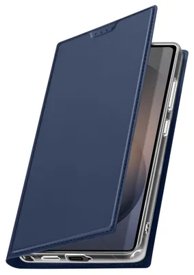 Image de Dux Ducis, étui à rabat Skin Pro avec compartiment pour cartes pour Galaxy S26 Ultra, bleu nuit
