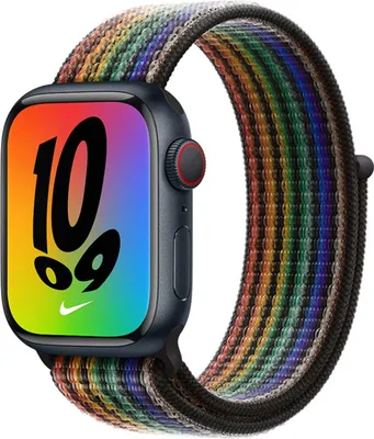 Image de Bracelet Apple Nike Sport Loop pour Apple Watch | 38/40/41/42 mm - Rainbow Pride