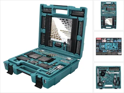 Produktbild von Makita D-37194, Bohrer, Bohrerbit-Set, Mauerwerk, Holz, 200 Stück(e)