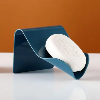 Produktbild von Seifenschale Seifenhalter Ohne Bohren Wandmontage Seifenkiste Seifenablage für Dusche Badenzimmer Küche Toilette Blau