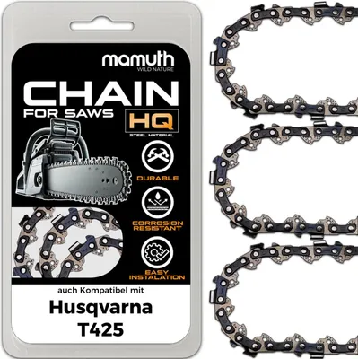 Zdjęcie produktu dla 3x Łańcuch do pilarki łańcuchowej 35cm 1,3mm 3/8" 50 TG do Husqvarna T425