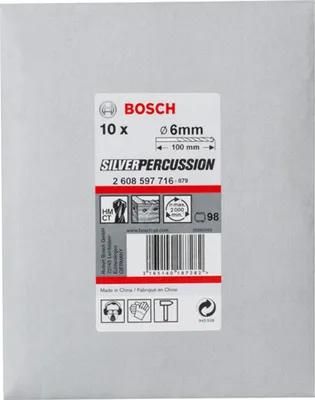 Immagine prodotto di Trapano per calcestruzzo Silver Percussion 6 x 60 x 100 mm, d 5,5 mm