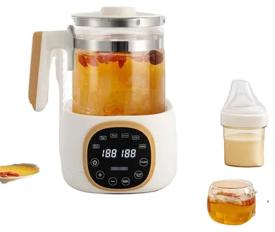 Immagine prodotto di Scaldabiberon, capacità 1,3 l, potenza 600 W, intervallo di temperatura 37-95 °C, acciaio inossidabile 304, altezza 24,8 cm