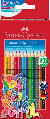 Immagine prodotto di FABER CASTELL 201585 Matita colorata Colour GRIP - set promozionale da 12 - 10 matite colorate e 2 matite colorate in omaggio