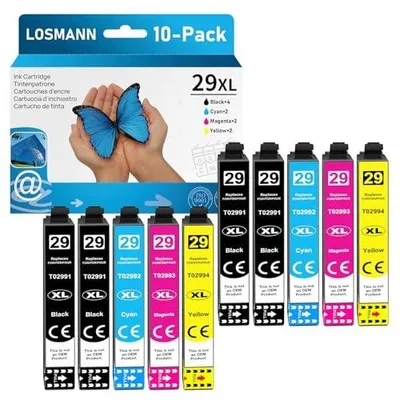 Zdjęcie produktu dla Wkłady atramentowe do epson 29XL zamienniki xp 235 xp 245 xp 255 zestaw 10