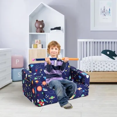 Faltbare 2-in-1 Kinderbank und Lounger für Kleinkinder
