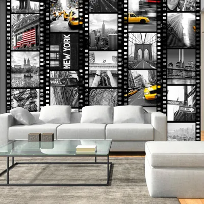 Produktbild von PURO TAPETE - Realistische Tapete ohne Rapport und Versatz 10m Vlies Tapetenrolle Wandtapete modern design Fototapete - City Stadt New York Film d-C-0001-j-b