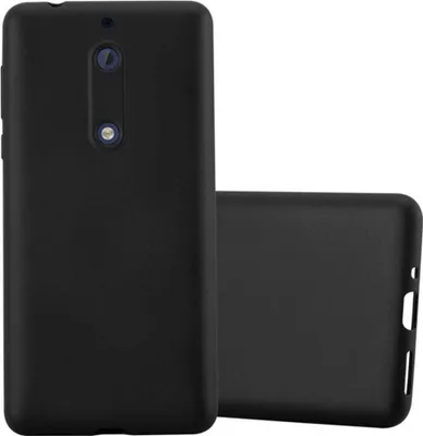 Produktbild von Cadorabo Schutzhülle für Nokia 5 2017 Hülle in Schwarz Handyhülle TPU Silikon Etui Cover Case