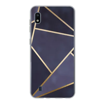 Produktbild von MuchoWow® Handyhülle Schutzhülle Hülle für Samsung Galaxy A10 Marmor - Blau - Collage Silikon Softcase Handy Hülle - Schutzhülle