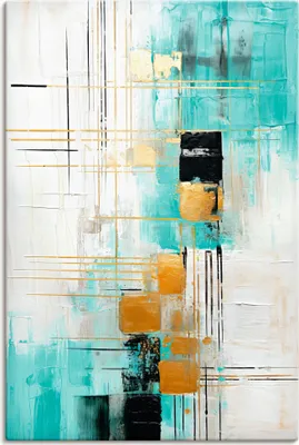 Produktbild von ARTland Leinwandbild ABSTRAKTE KUNST Lebensentscheidungen Größe: 80x120 cm
