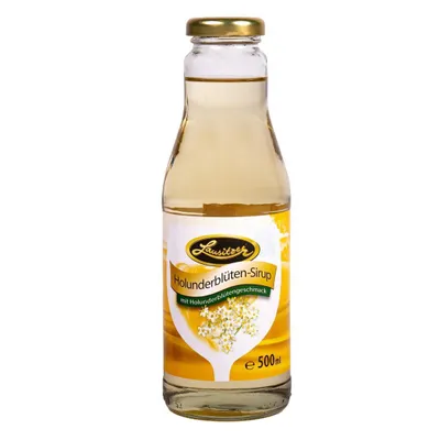 Produktbild von Lausitzer Holunderblüten-Sirup 12x 500ml