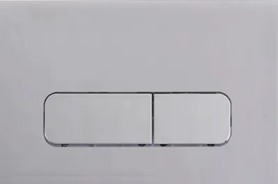 Image de Fenix02 bouton de chasse chromé mat /compatible avec Geberit Sigma UP300 et UP320/ (600201)
