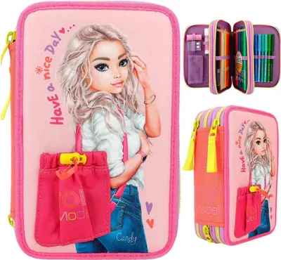Produktbild von Depesche TOPModel 3-Fach Federtasche mit applizierter Vordertasche
