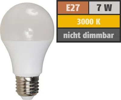 Immagine prodotto di Lampadina LED E27, 7W, 500 lm, bianco caldo