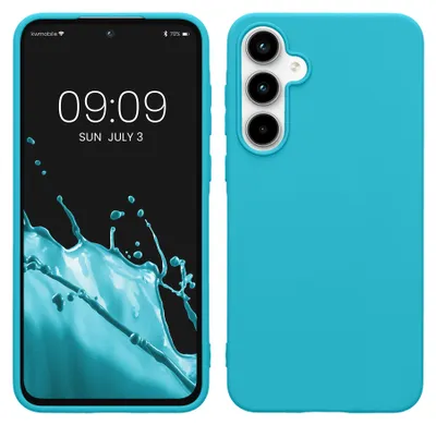 Produktbild von kwmobile Handyhülle für Samsung Galaxy A55 5G Hülle - TPU Case - Kabelloses Laden - Schutzhülle Cover in Cool Glacier
