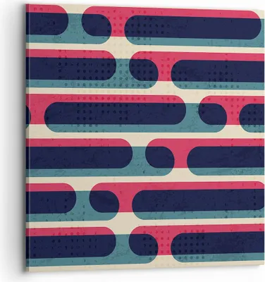 Produktbild von Bild auf Leinwand - Leinwandbild - Einteilig - Abstraktion Muster Modern - 70x70cm - Wand Bild - Wanddeko - Wandbilder - Leinwanddruck - Bilder - Wanddekoration - Leinwand bilder - AC70x70-4200