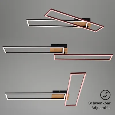 Obrázok produktu pre LED stropné svietidlo Briloner Frame 40 W 4400 lm 2700-5000 K čierne s diaľkovým ovládaním