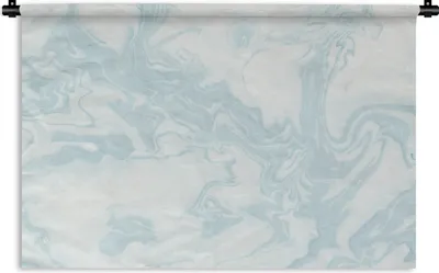 Produktbild von MuchoWow® Wandteppich Wandbehang Marmor - Blau - Muster 60x40 cm Tapisserie Dekoration Wandtuch - Wanddekorationen