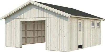 Produktbild von Einzelgarage Andre 28,5 m² ohne Tor 603 x 622 cm natur