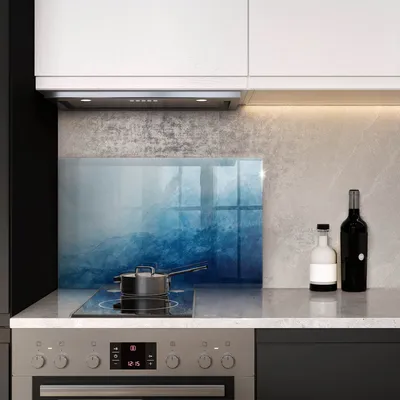 Produktbild von Glasschneideplatte - Herdabdeckplatte - 80x52 cm -Schneidebrett - Spritzschutz -Abstrakter Hintergrund