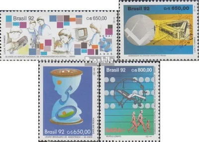 Produktbild von Briefmarken Brasilien 1992 Mi 2492,2495,2496,2499 (kompl.Ausg.) postfrisch Ausbildungsdienst der Industrie