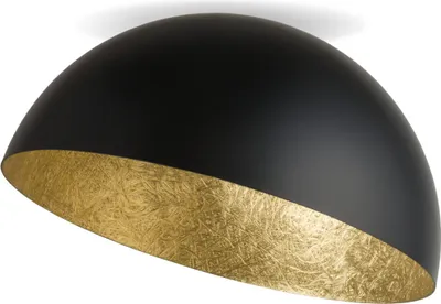 Obrázok produktu pre Dekoratívne čierno-zlaté okrúhle stropné svietidlo 35 cm do obývačky nad stôl Sfera 1xE27 15W Sigma Lighting