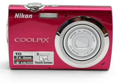 Produktbild von Nikon Coolpix S230 rot, 10 MP, 25.4/59.2 mm (1/2.33 "), CCD, 3 x, 4 x, 6.3 - 18.9 mm
