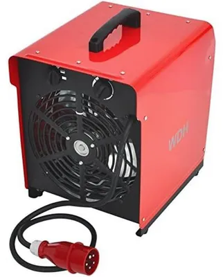 Productafbeelding van Elektrische Luchtverhitter 9000 W - 400 Volt 16 Ampère - Rood