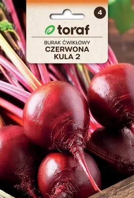 Zdjęcie produktu dla Burak Ćwikłowy Czerwona Kula 2 Nasiona 20g Toraf 14.