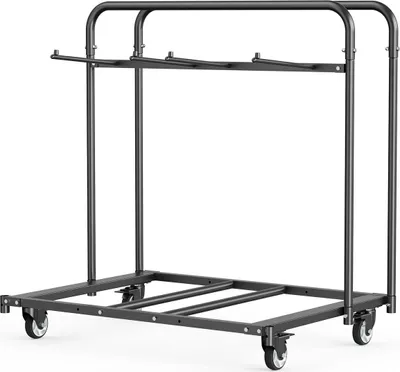 Obrázek produktu pro Skládací vozík na židle pro 5 stolů + 14 židlí o nosnosti 400 liber s kolečky