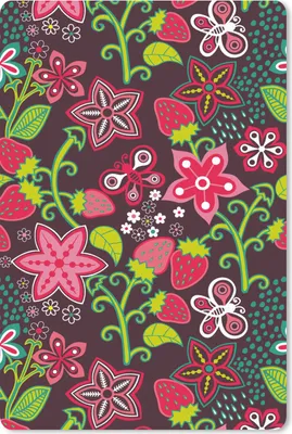 Produktbild von MuchoWow® Mauspad Mousepad Mädchen - Obst - Blumen - Muster - Mädchen - Kinder - Kind - Kind 40x60 cm - Mousepads - Maus Mat - Pad - Mausunterlage - Schreibtisch Accesoire