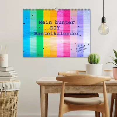 Produktbild von Mein bunter DIY-Bastelkalender (Wandkalender 2026 DIN A3 quer), CALVENDO Monatskalender