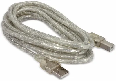 Produktbild von Goobay 68973, 3 m, USB A, USB B, USB 2.0, 0,48 Gbit/s, Transparent
