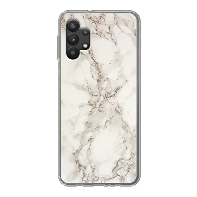 Produktbild von MuchoWow® Handyhülle Schutzhülle Hülle für Samsung Galaxy A32 5G Marmor - Grau - Weiß Silikon Softcase Handy Hülle - Softcase