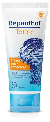 Productafbeelding van Bepanthol Zonnebrandcrème voor Tatoeages, SPF 50+ Bepanthol, 50 ml
