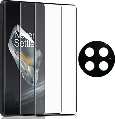Zdjęcie produktu dla 2-pak OnePlus 13 Szkło ochronne na ekran & 1-pak ochrona obiektywu - Szkło hartowane 9H - Super jakość 3D